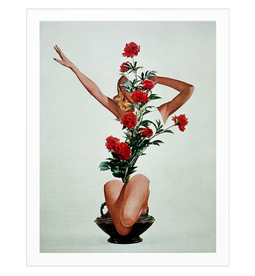 Shoka arrangement series No 1. Original Collage Art