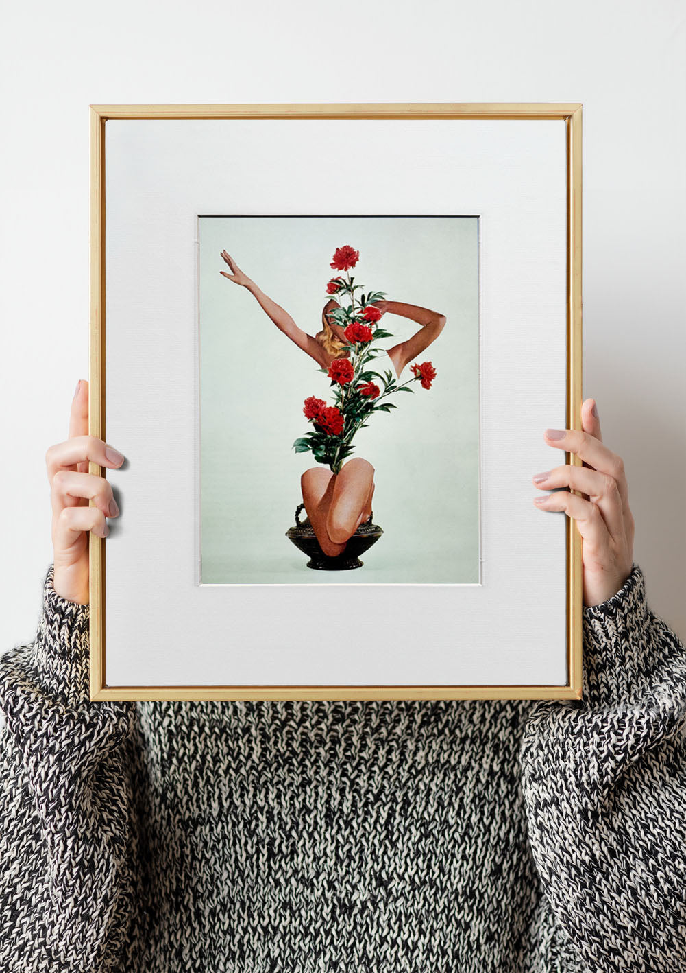 Shoka arrangement series No 1. Original Collage Art