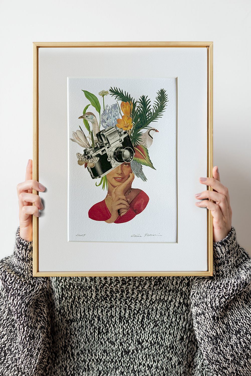Nature Photographer. Original Collage Art