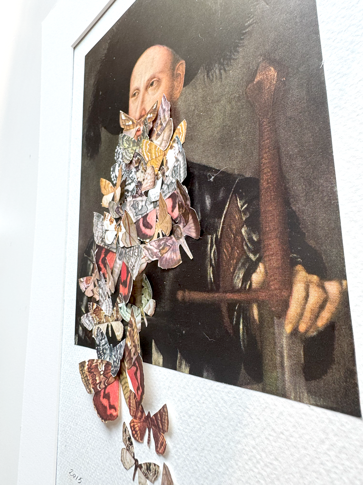 Mr Butterfly. Original Collage Art