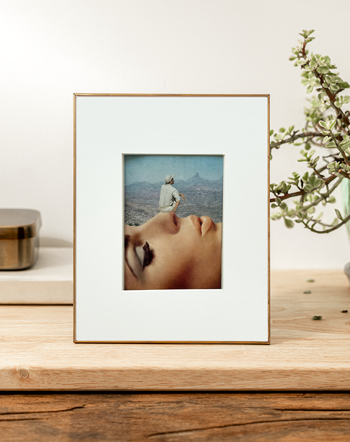 The Sniffing Point. Original Collage Art