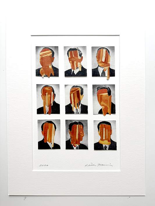 Jellyfaces - Original Collage Art