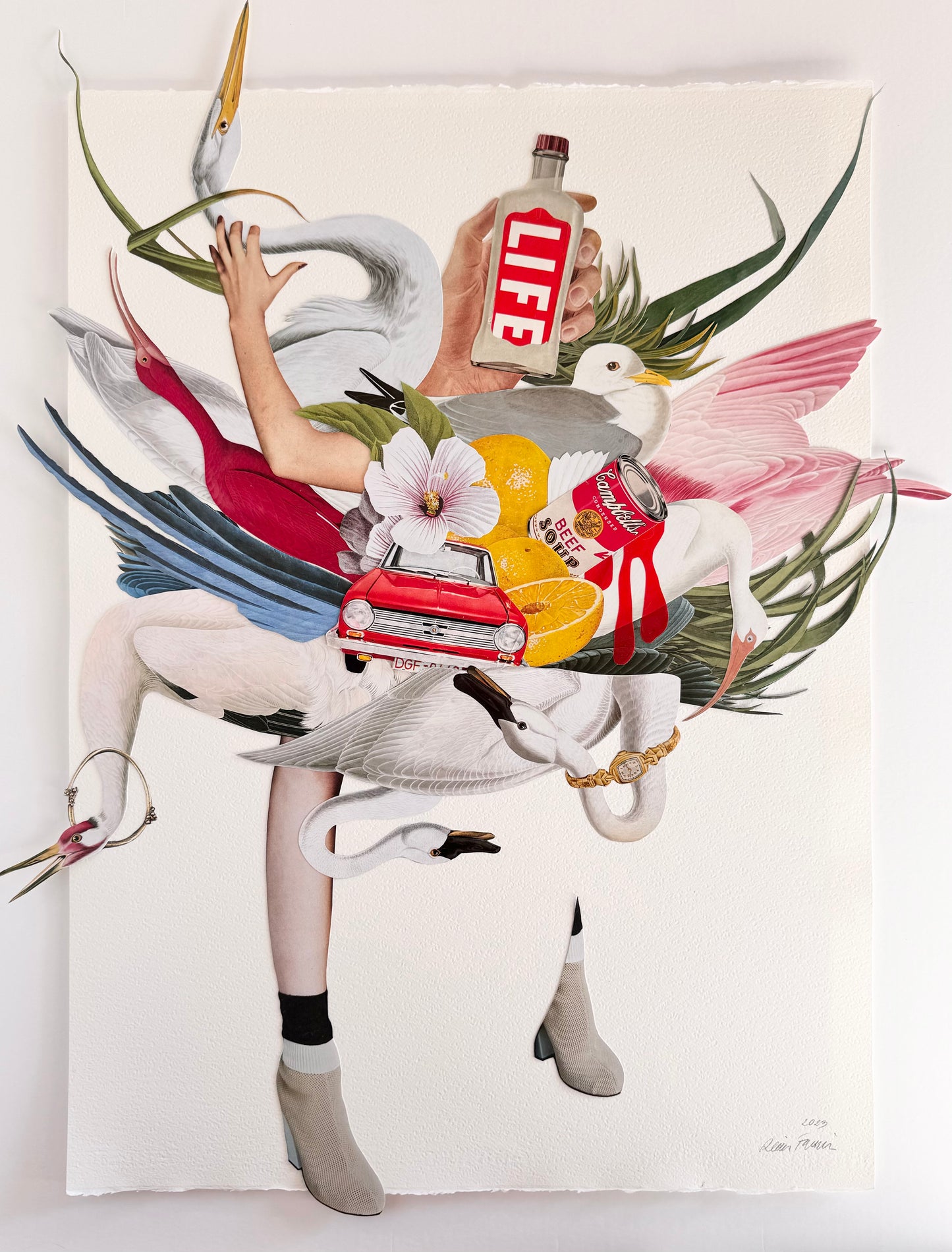 Unexpected moments. Original Collage Art