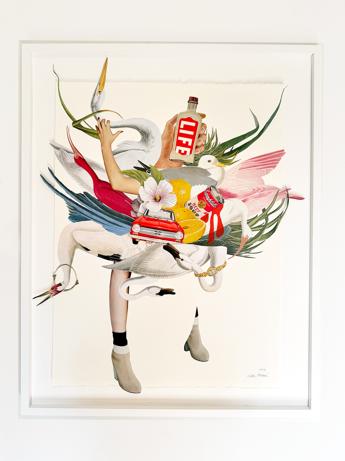 Unexpected moments. Original Collage Art