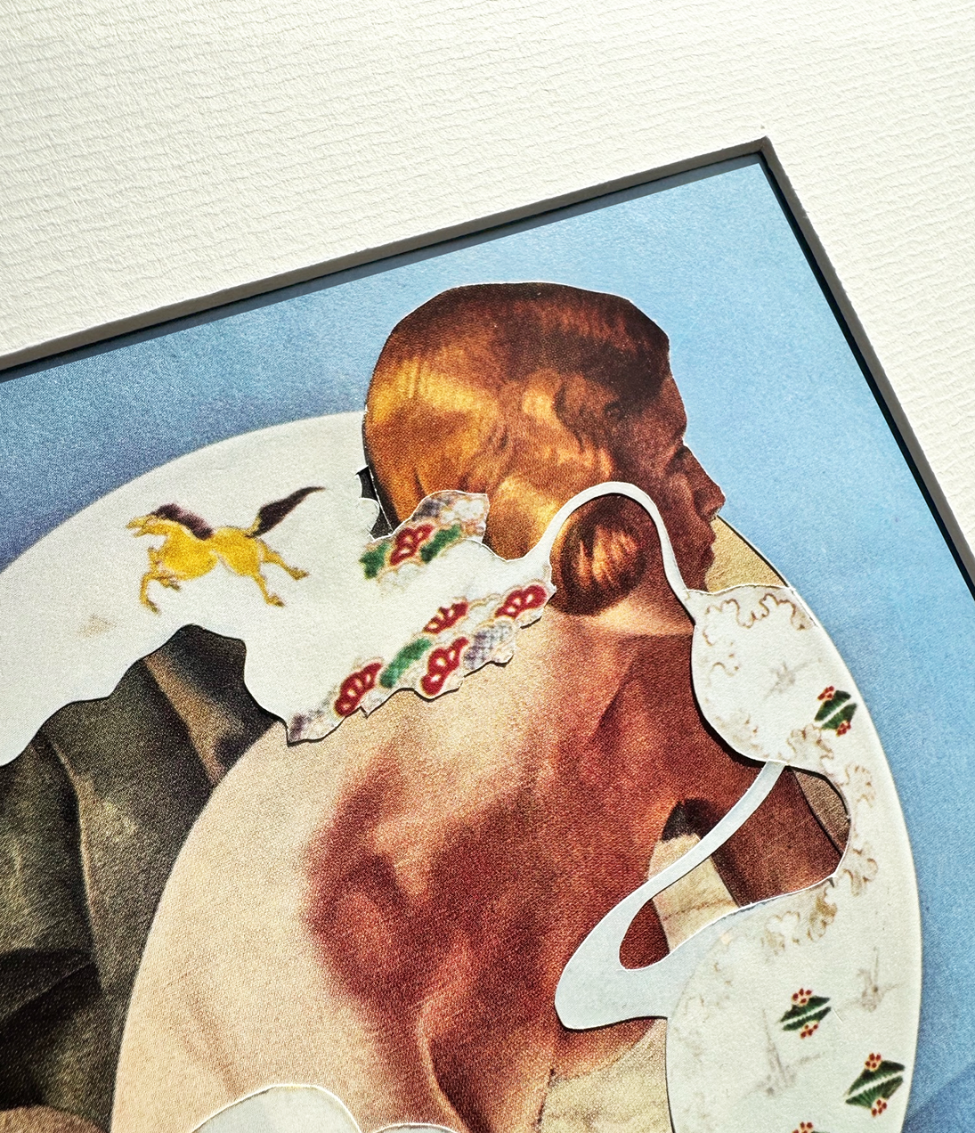 Humanvase Set No3 and No4. Original Collage Art.