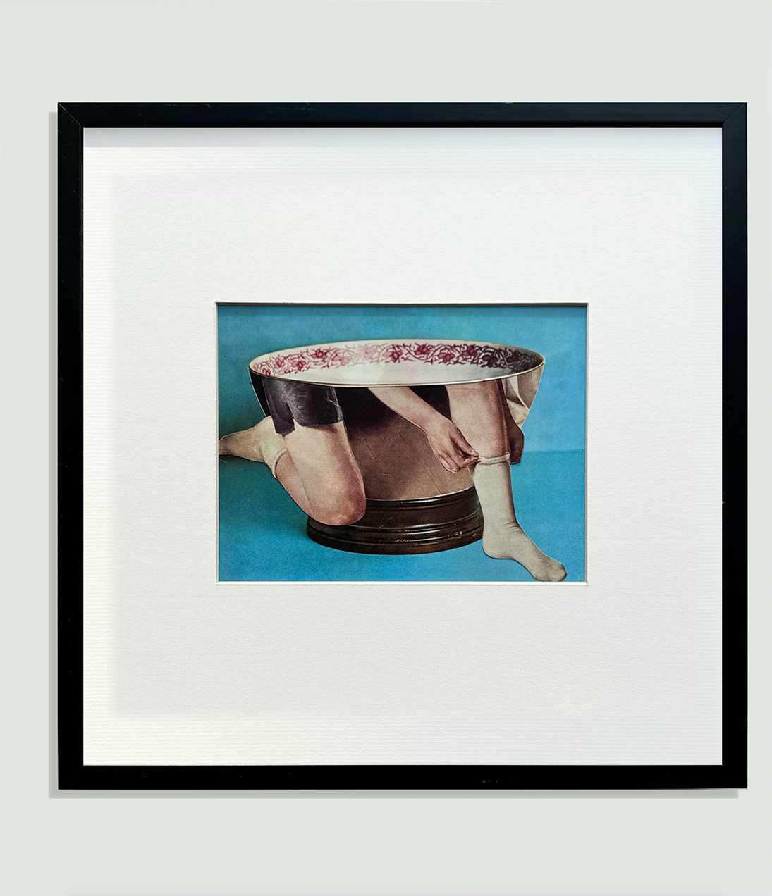 Humanvase Set No3 and No4. Original Collage Art.