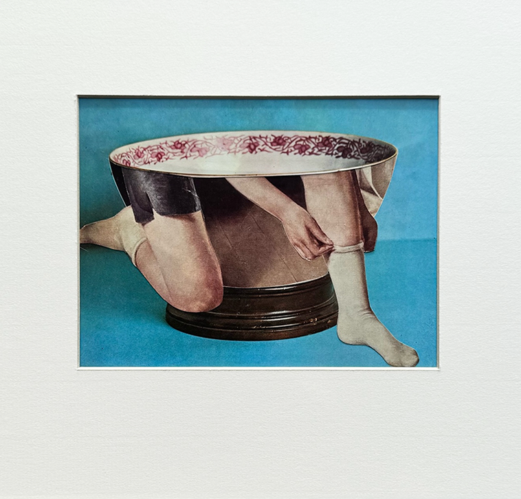 Humanvase Set No3 and No4. Original Collage Art.