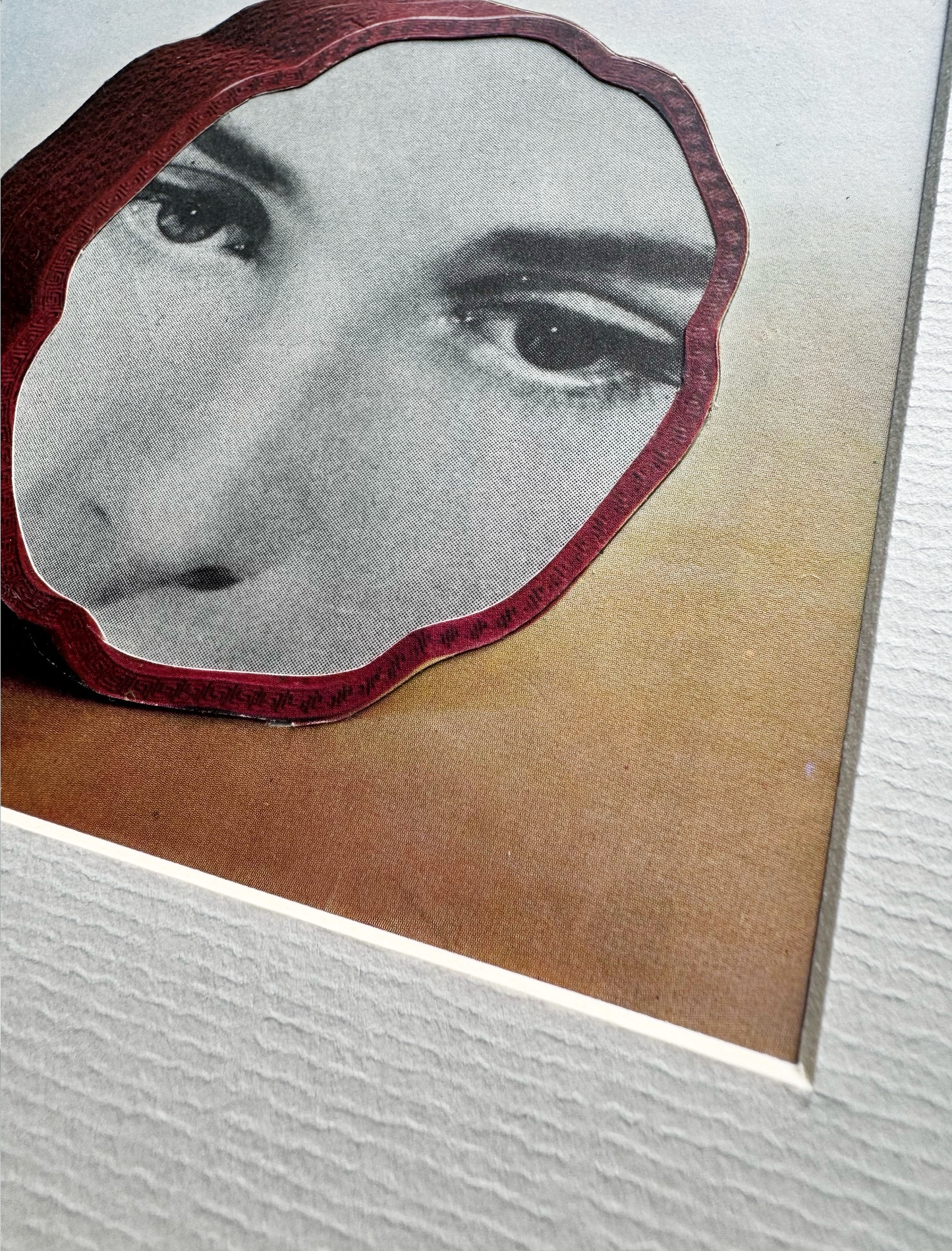 Humanvase No5. Original Collage Art.