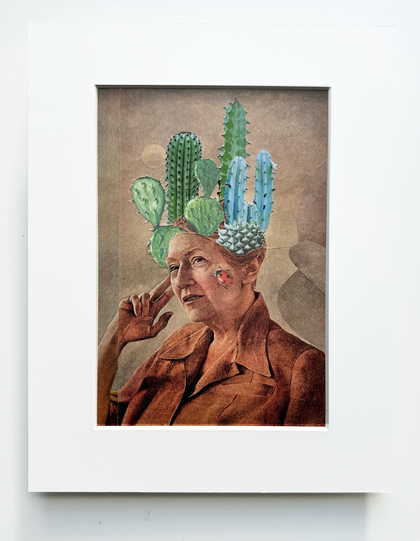 Prickly Moments. Original Collage Art.
