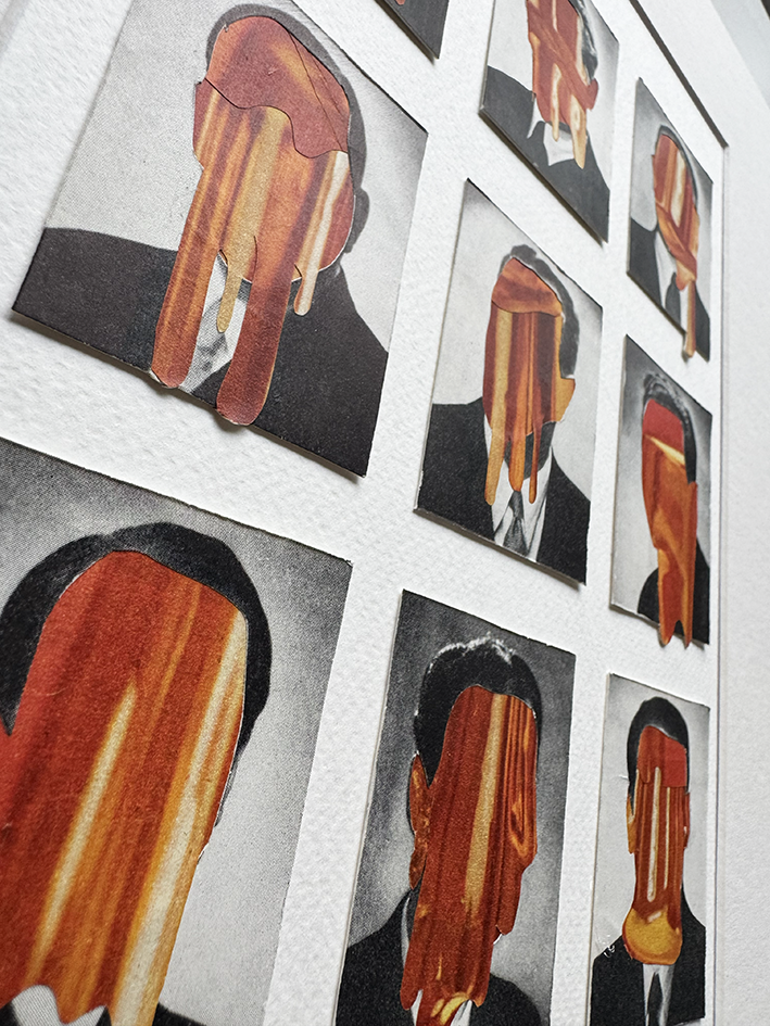 Jellyfaces -  Original Collage Art
