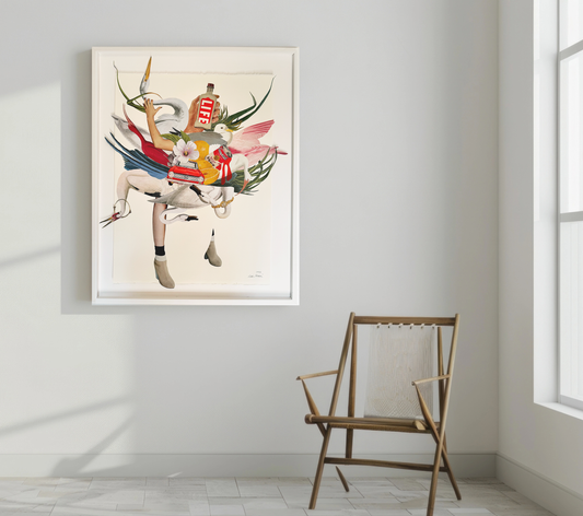 Unexpected moments. Original Collage Art