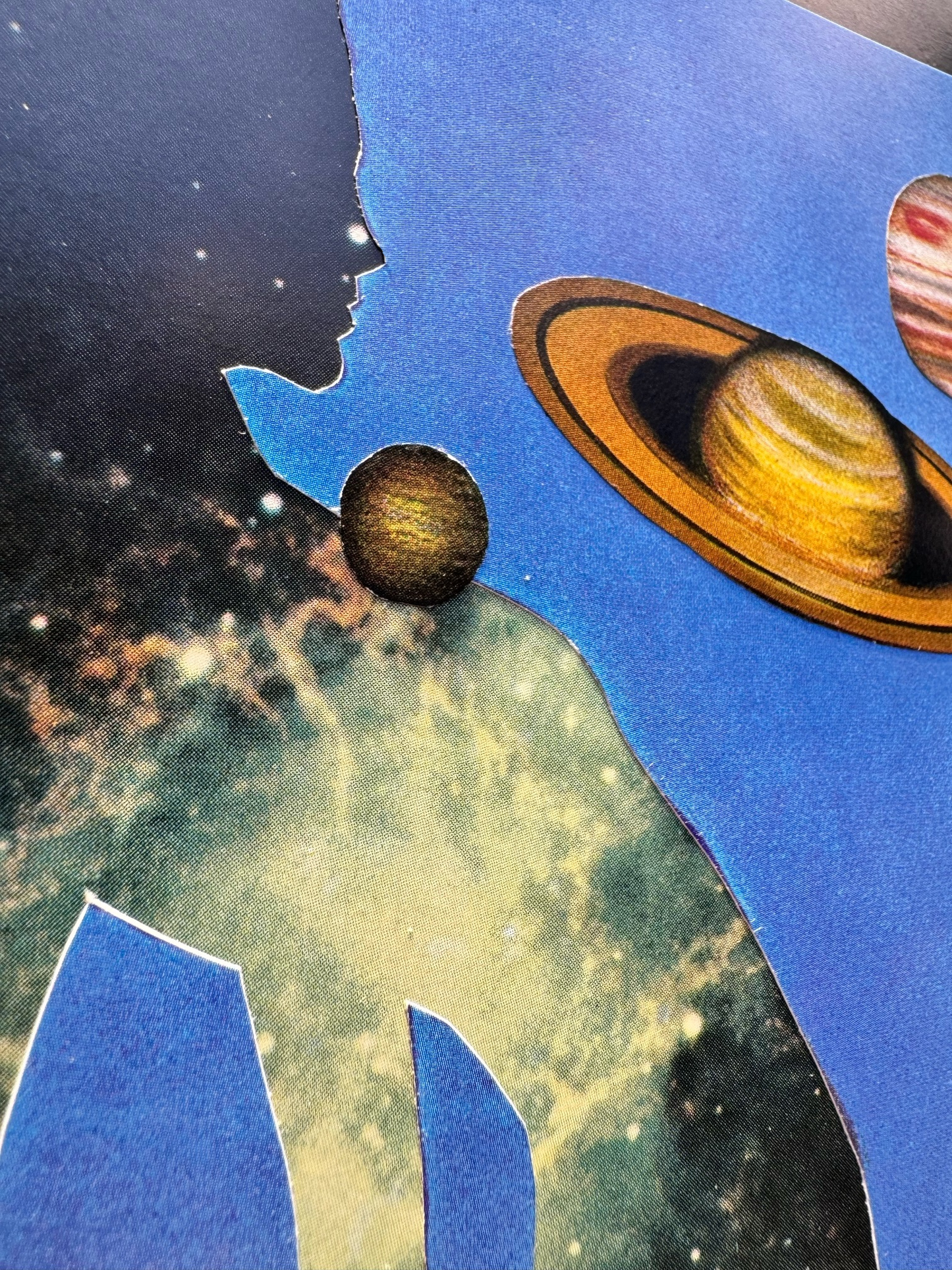 The Universe we carry inside of us. Original Collage Art.